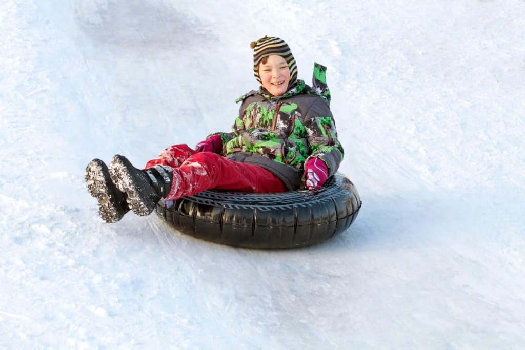 Snow Tube Riding